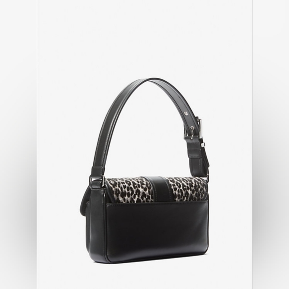 ❗️LOW START❗️Michael Kors-NWT- Colby Medium Leopard Print Calf Hair Shoulder Bag - Picture 3 of 16